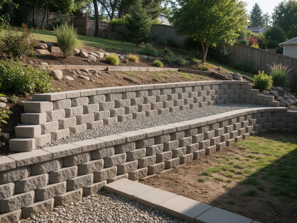 Illustrative project photograph: Retaining Wall Plans for site plan drafting
