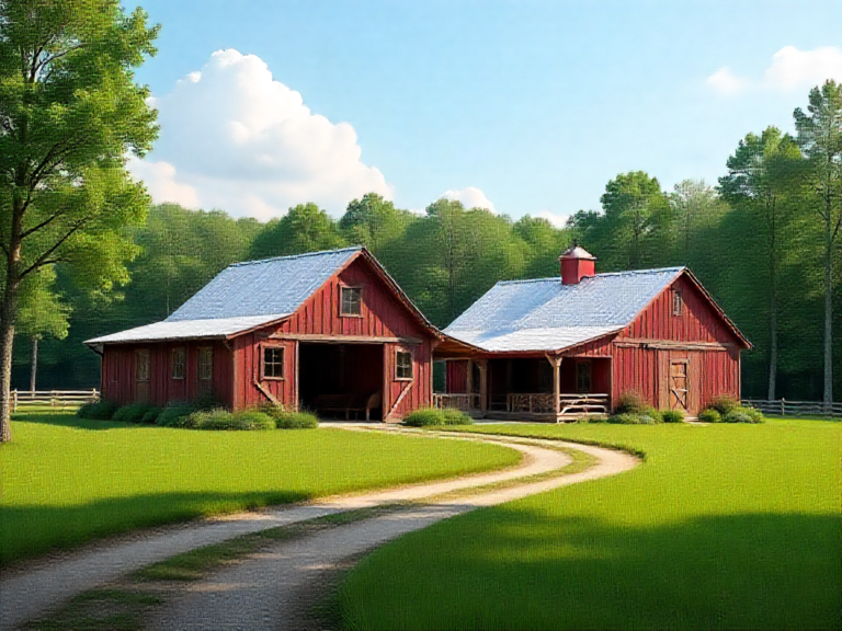 AI-generated illustration of a representative Troy area property and building plan, not an actual completed client project.