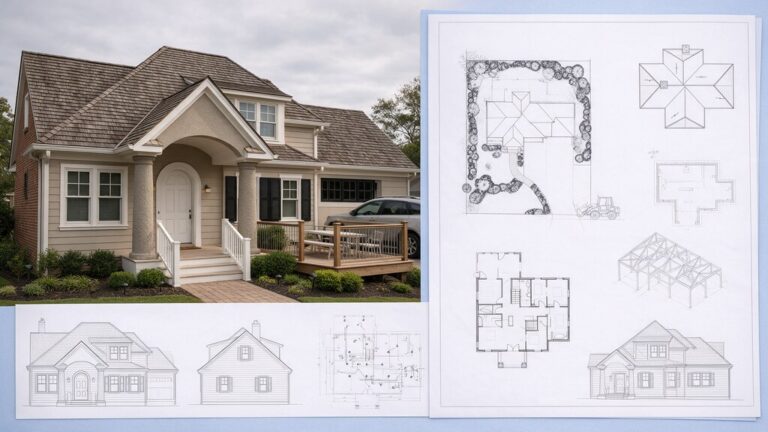 Illustrative Magnific AI-generated building image for Archdale site-plan services. Not an actual local project.