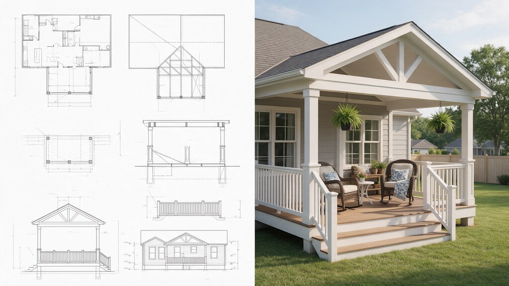 Illustrative North Carolina deck and permit planning reference: Draw the existing and proposed conditions clearly