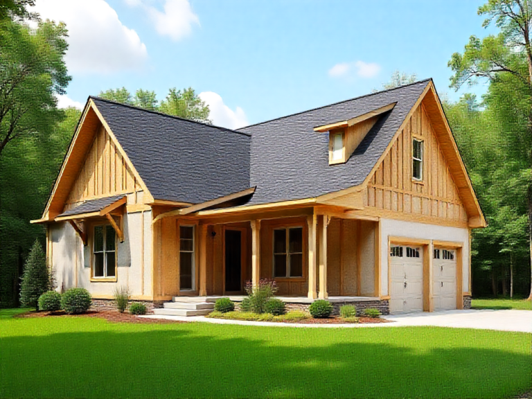 AI-generated illustration of a representative Maiden area property and building plan, not an actual completed client project.