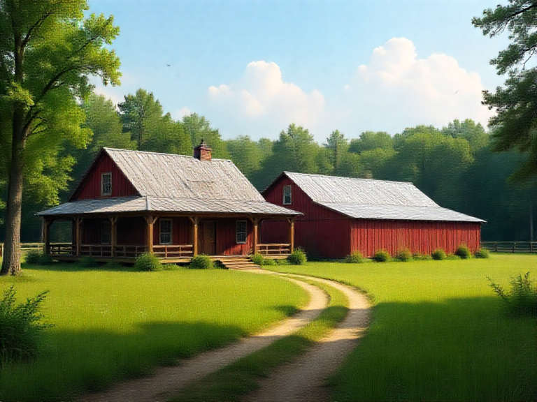 AI-generated illustration of a representative Cameron area property and building plan, not an actual completed client project.