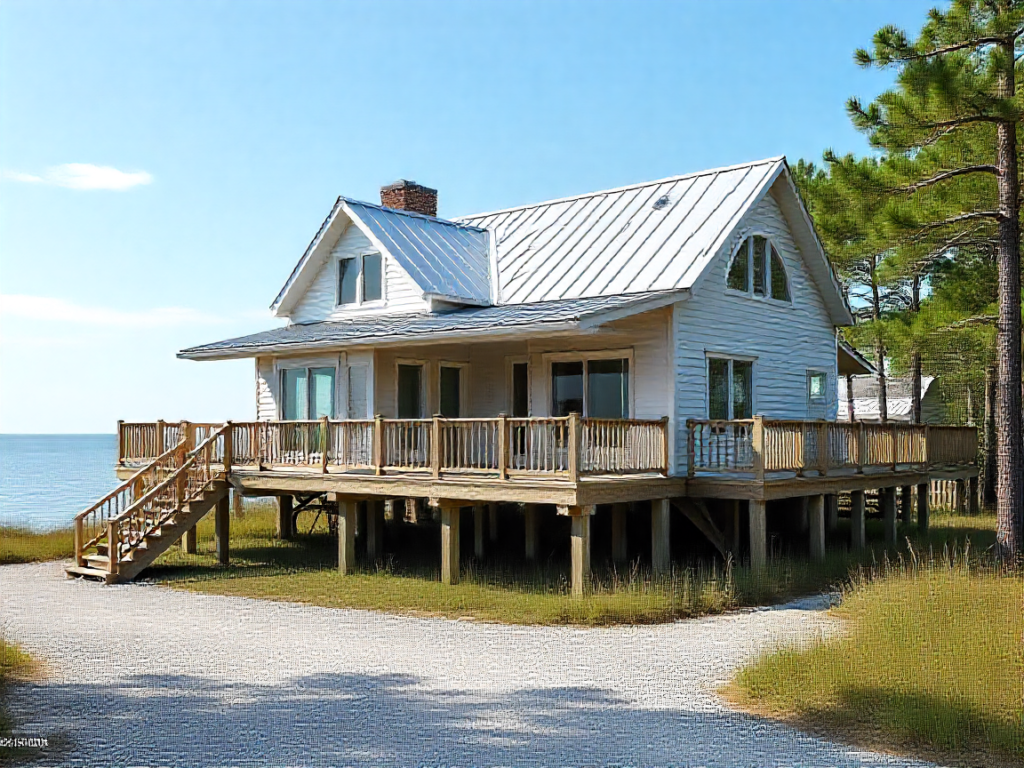 Representative site-plan and construction illustration related to CAMA and Coastal Site Plans in North Carolina: What to Check Before You Build