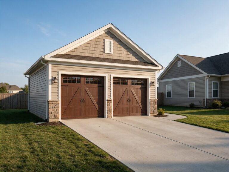 Illustrative Magnific AI-generated building image for Butner site-plan services. Not an actual local project.