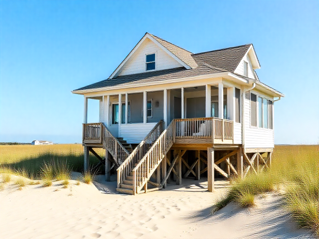 AI-generated representative architecture image for Manteo; not a verified local project photograph