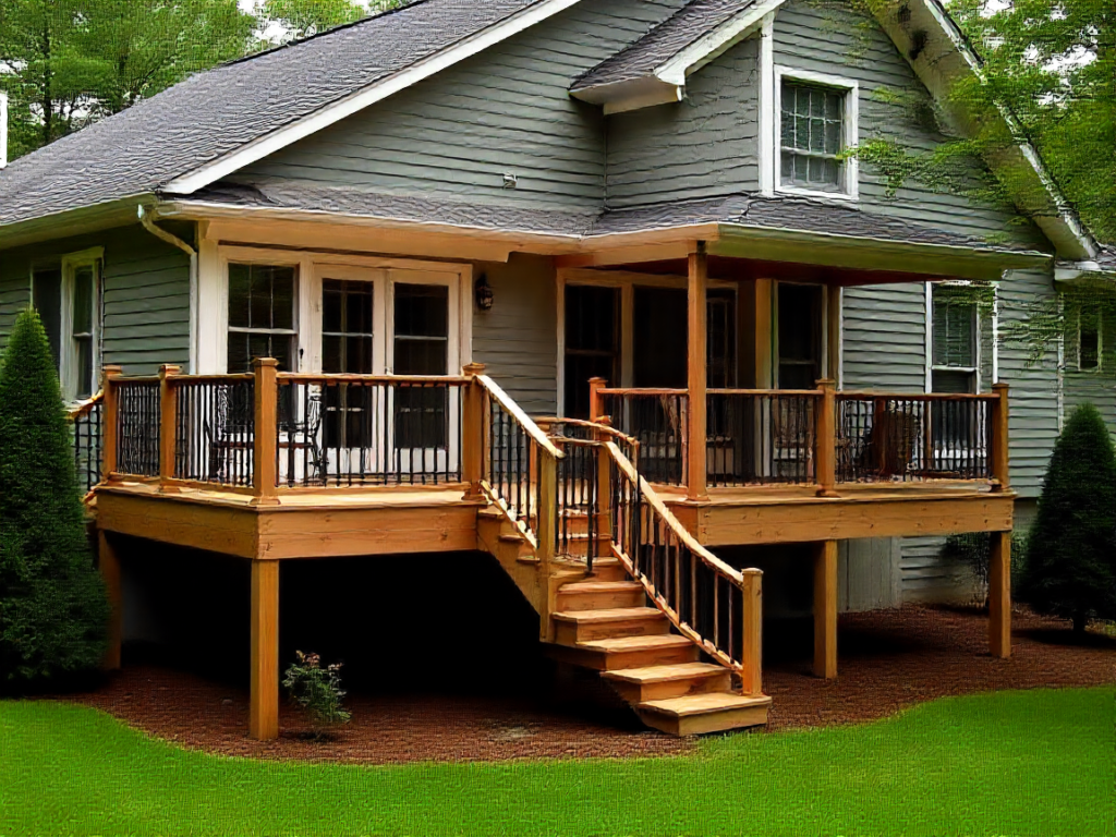 Illustrative site-plan planning visual related to What to submit with a deck permit