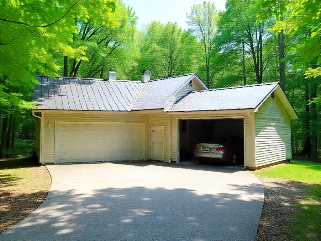 AI-generated representative concept image for Garage and Workshop Plans